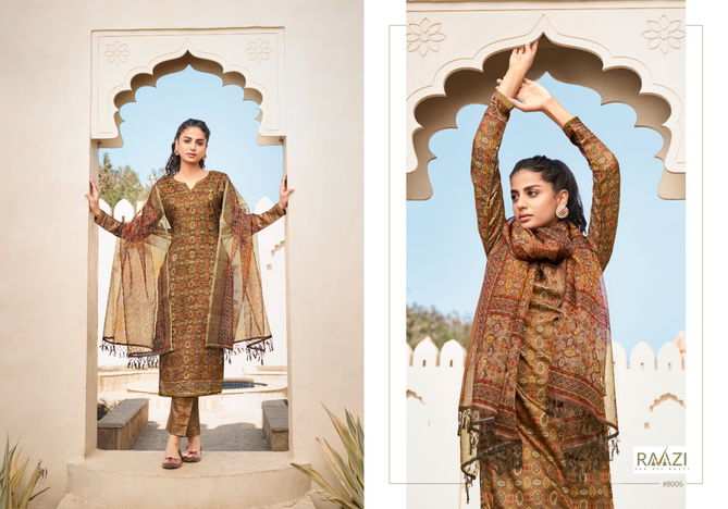 RAMA FASHION RESHAM Heavy Fancy Designer Ethnic Wear Tusser Silk Dress Material Collection